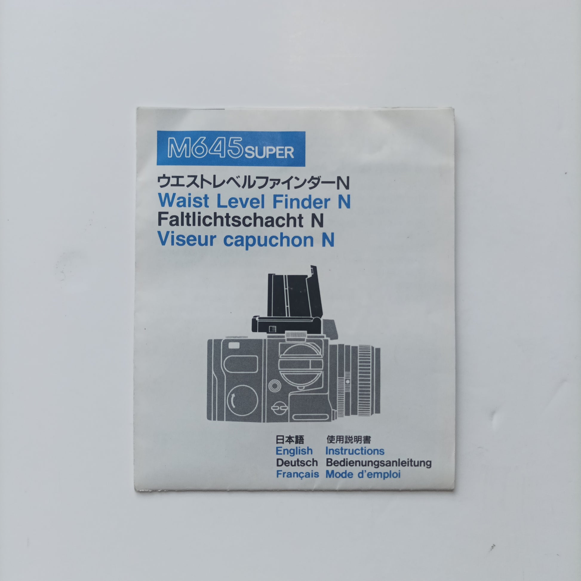 Mamiya m645 super waistlevel finder instructions