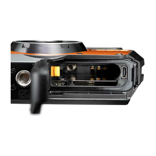 Ricoh wg6 battery port view tough digital camera