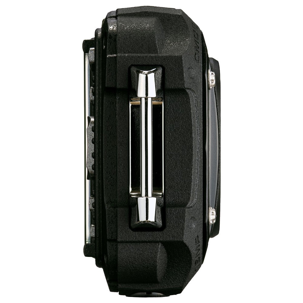 Ricoh WG80 black side view digital camera shockproof