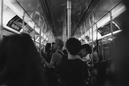 Ilford delta 3200iso sample photo on a train