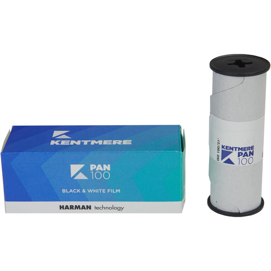 Kentmere pan 100 medium format 120 black and white film box - Bokeh Cameras Ireland