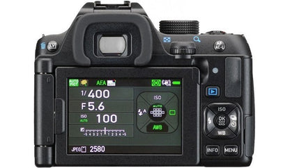 Pentax K70 rear screen view digital camera