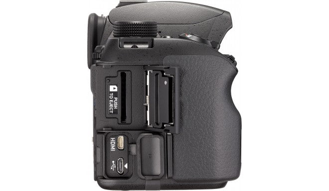 Pentax K70 side view ports